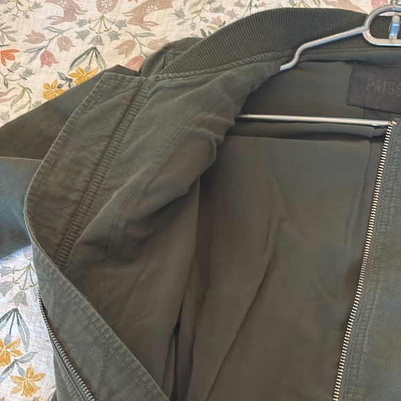 Paige Army Green Jacket L Large - Picture 5 of 5